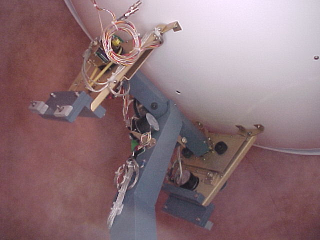 Inside a SeaTel Satellite Antenna Dome